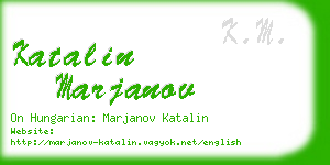 katalin marjanov business card